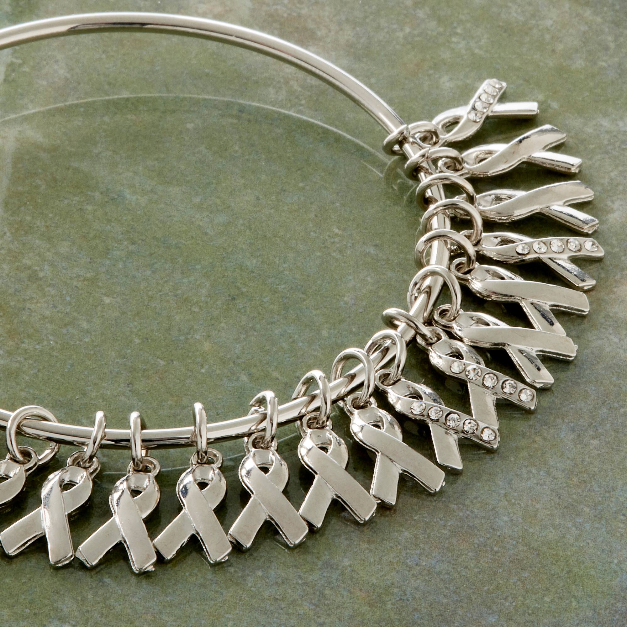 Charmalong™ Rhodium Ribbon Charms by Bead Landing™